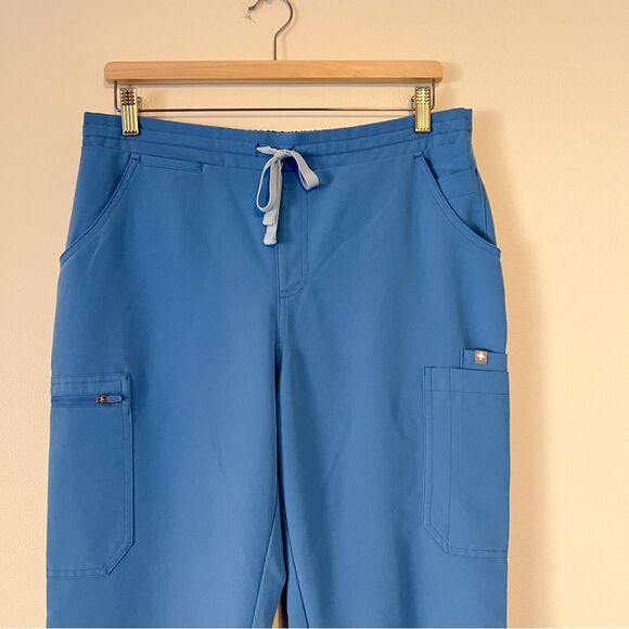 Figs Yola Skinny Scrub Pants in Blue Size M Tall - Picture 3 of 6